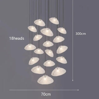 Suspension moderne – Luminaire Galet flottant avec éclairage doux et diffus