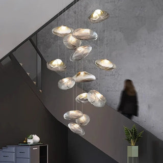 Pebble pendant ceiling light, modern soft diffused illumination hanging lamp