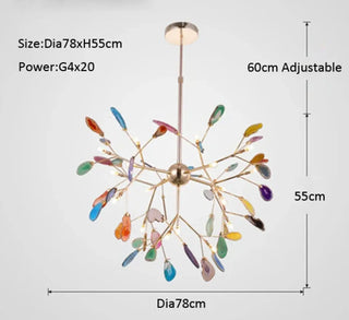 AGATY Artistic Colored Glass Modern Style Ceiling Light – view 6