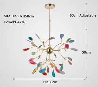 AGATY Artistic Colored Glass Modern Style Ceiling Light – view 5