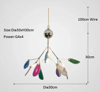 AGATY Artistic Colored Glass Modern Style Ceiling Light – view 4
