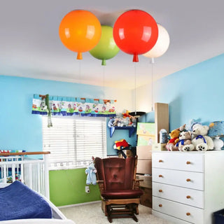 Children's balloon pendant light, colorful playful bedroom ceiling hanging fixture