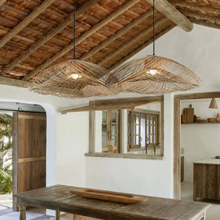 GASIBAM Bamboo Braid Organic Ceiling Light – view 2