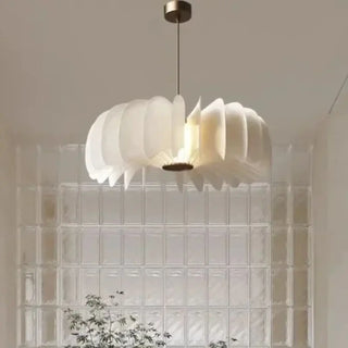 BETI White Sculpted Petal Design Ceiling Light – view 1