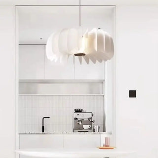 BETI White Sculpted Petal Design Ceiling Light – view 2