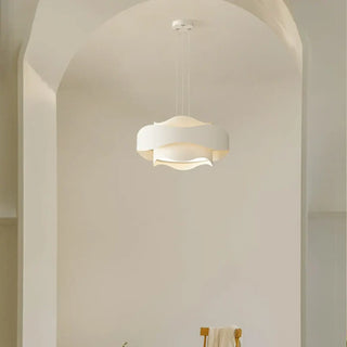 CHOUSI White Sculptural Wavy Curves Ceiling Light – view 4