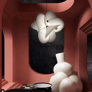 CICLA White Sculptural Winged Modern Chic Ceiling Light – view 1