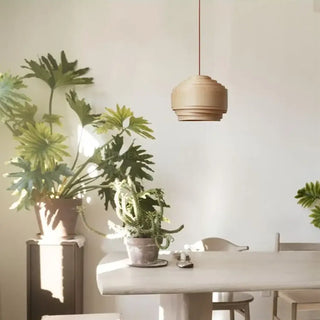 CLOBUS Handcrafted Wood with Soft Light Ceiling Light – view 5