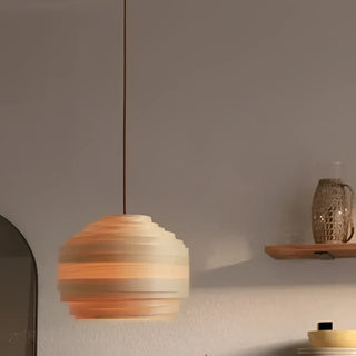 CLOBUS Handcrafted Wood with Soft Light Ceiling Light – view 4