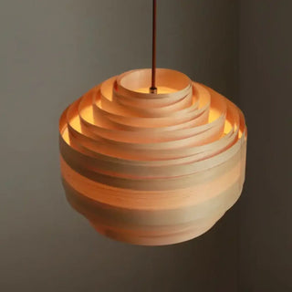 CLOBUS Handcrafted Wood with Soft Light Ceiling Light – view 3