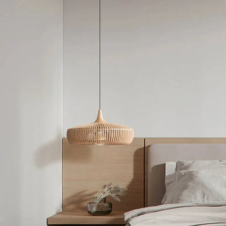 CLAGA Natural Elegant Wood Design Ceiling Light – view 1