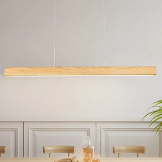 PLEMITE Linear Dark Wood LED Modern Ceiling Light – view 4