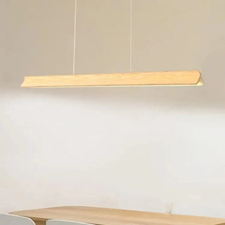 PLEMITE Linear Dark Wood LED Modern Ceiling Light – view 2