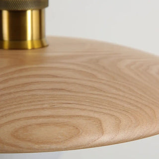 NANIMA Natural Wood Slat Round Minimalist Ceiling Light – view 4