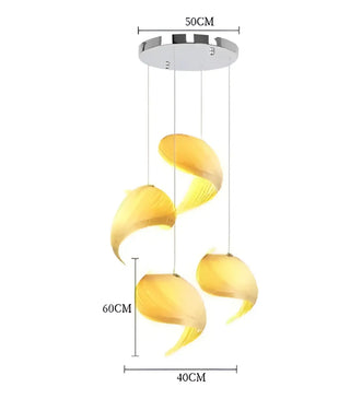Suspension sculpturale en bois torsadé – Luminaire organique fait main