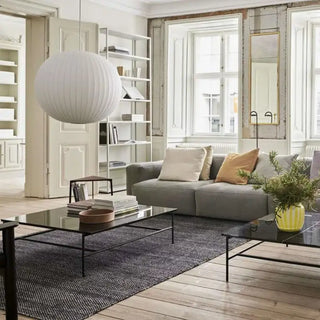 MADI White Pleated Ball Scandinavian Modern Ceiling Light – view 2