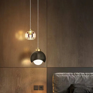 MERELU Gilded Black Transparent LED Ball Ceiling Light – view 3