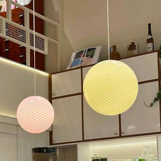 LONGOPO Soft Contemporary Glass Ball Ceiling Light – view 5