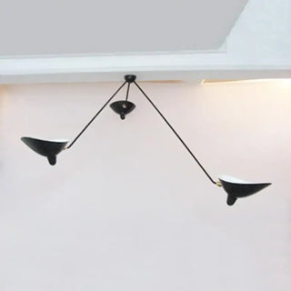BRADE Adjustable Black Arms Workshop Style Ceiling Light – view 3