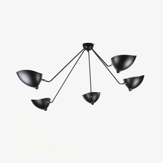 BRADE Adjustable Black Arms Workshop Style Ceiling Light – view 6