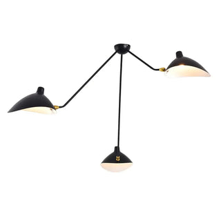 BRADE Adjustable Black Arms Workshop Style Ceiling Light – view 5
