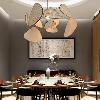 CANNAGE Natural Cane Ceiling Light – view 3