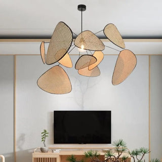 CANNAGE Natural Cane Ceiling Light – view 5