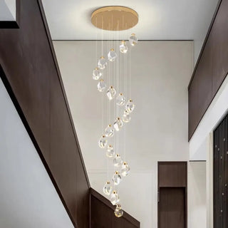 CASCRI Cascade Crystal Staircase Ceiling Light – view 2