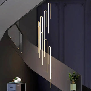 CYLCAS Modern Cascade Cylinder Ceiling Light for High Ceilings – view 5