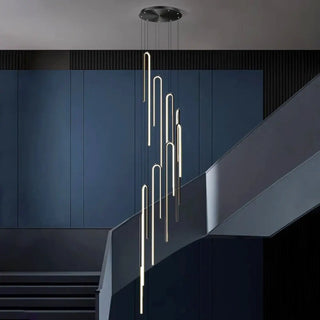 CYLCAS Modern Cascade Cylinder Ceiling Light for High Ceilings – view 3