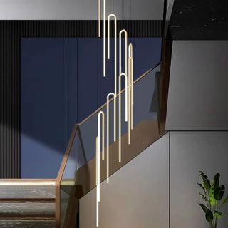 CYLCAS Modern Cascade Cylinder Ceiling Light for High Ceilings – view 4