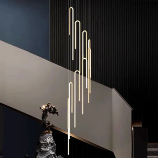 CYLCAS Modern Cascade Cylinder Ceiling Light for High Ceilings – view 6