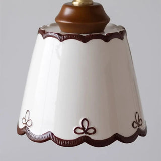 BOISERE Ceramic and Wood with Elegant Shade Ceiling Light – view 5