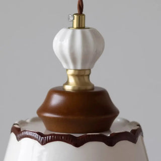 BOISERE Ceramic and Wood with Elegant Shade Ceiling Light – view 3