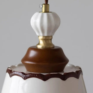 BOISERE Ceramic and Wood with Elegant Shade Ceiling Light – view 4