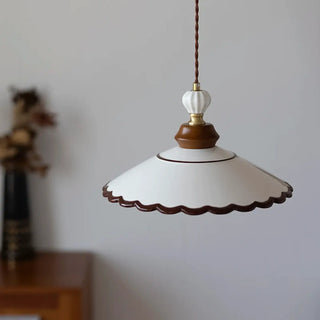BOISERE Ceramic and Wood with Elegant Shade Ceiling Light – view 2