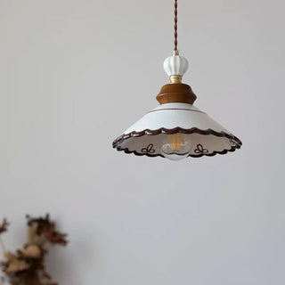 BOISERE Ceramic and Wood with Elegant Shade Ceiling Light – view 6