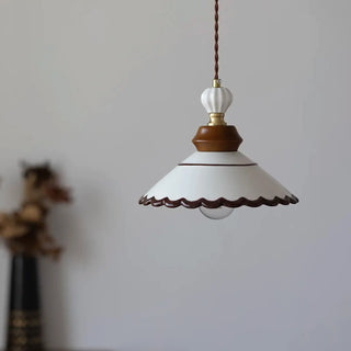 BOISERE Ceramic and Wood with Elegant Shade Ceiling Light – view 8