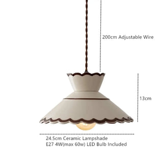 GOITERISE Elegant Retro Ceramic Ceiling Light – view 7