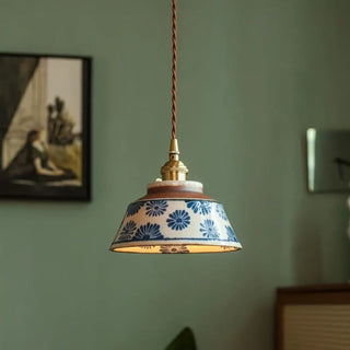 MALIA Enamelled Ceramic Kitchen Living Room Ceiling Light – view 1
