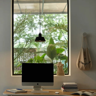 FAMISIH Minimalist Ceramic Workshop Ceiling Light – view 8
