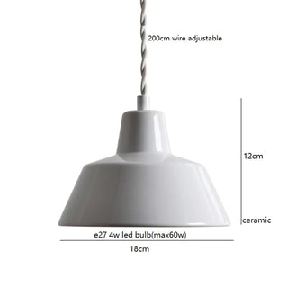 FAMISIH Minimalist Ceramic Workshop Ceiling Light – view 14