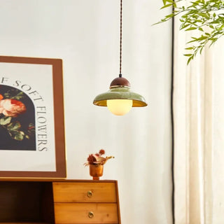 JOKATU Vintage Natural Ceramic Ceiling Light – view 1