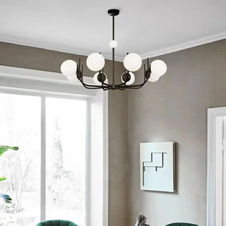 MAJI Brass Opaline Globe Classic Chandelier Ceiling Light – view 2