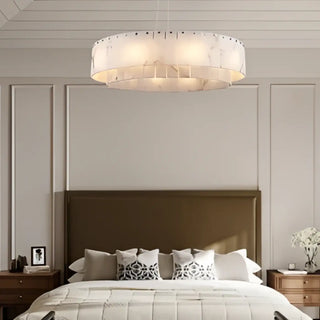 BURDIRY Circular Stone Effect Marble LED Ceiling Light – view 1