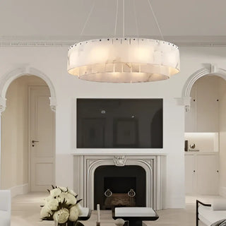BURDIRY Circular Stone Effect Marble LED Ceiling Light – view 2