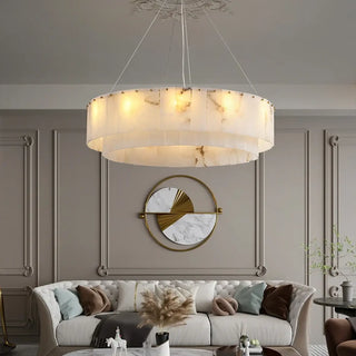 BURDIRY Circular Stone Effect Marble LED Ceiling Light – view 11