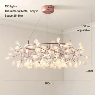 HERIETE Contemporary Metal Acrylic Ceiling Light – view 6