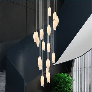 Contemporary handcrafted ceramic pendant light, modern hanging ceiling fixture