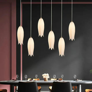 Handcrafted pendant light, ceramic shade contemporary ceiling hanging lamp